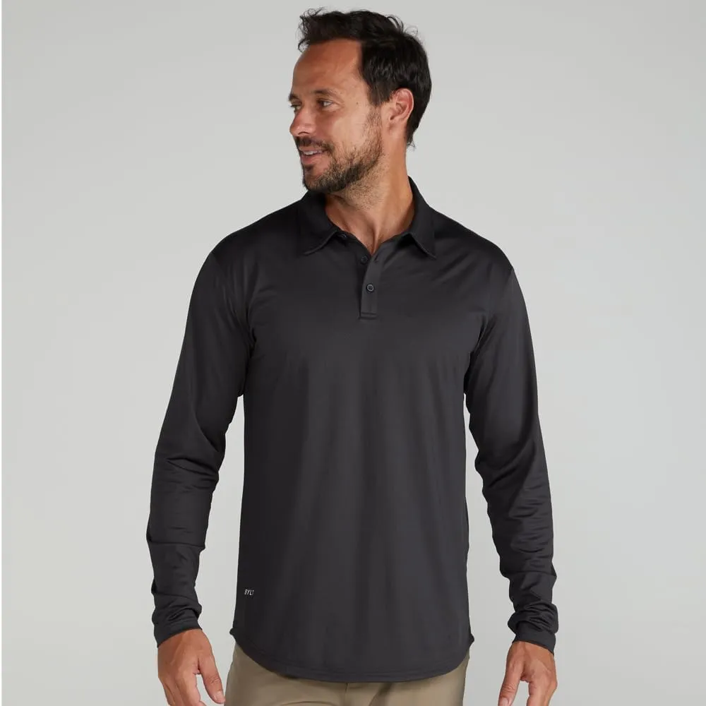 Performance Drop-Cut Polo Long Sleeve Men's Shirt