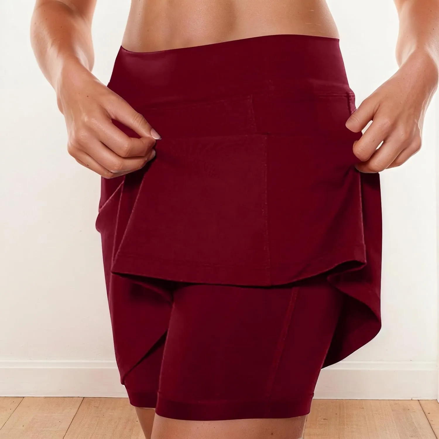 Plus Size Skorts for Women with Pockets Casual High Waist Athletic Golf Tennis Yoga Shorts Summer Beach Mini Skirts