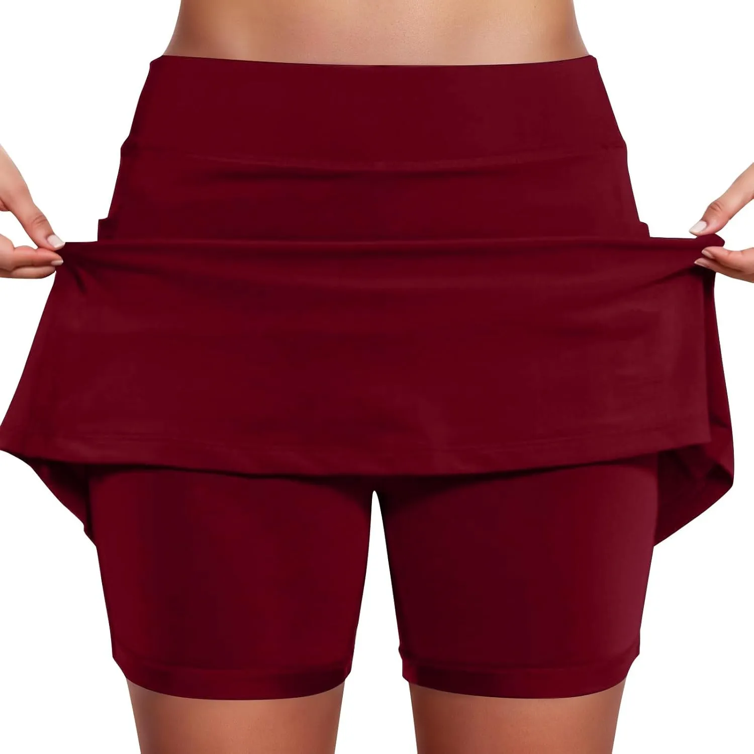 Plus Size Skorts for Women with Pockets Casual High Waist Athletic Golf Tennis Yoga Shorts Summer Beach Mini Skirts