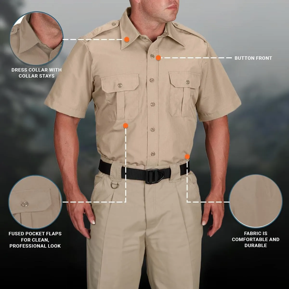 Propper Men's Short Sleeve Tactical Dress Shirt