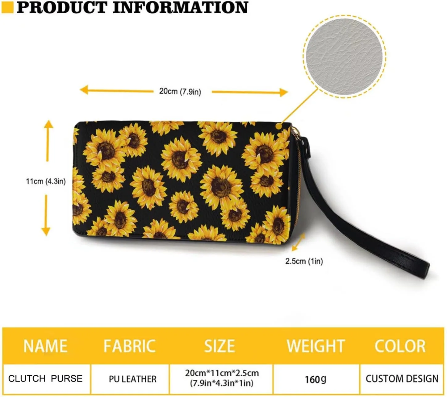 Rainbow Dog Paws Print Zipper Long Wallets for Women Credit Card Holder Clutch PU Leather Wristlet Organizer