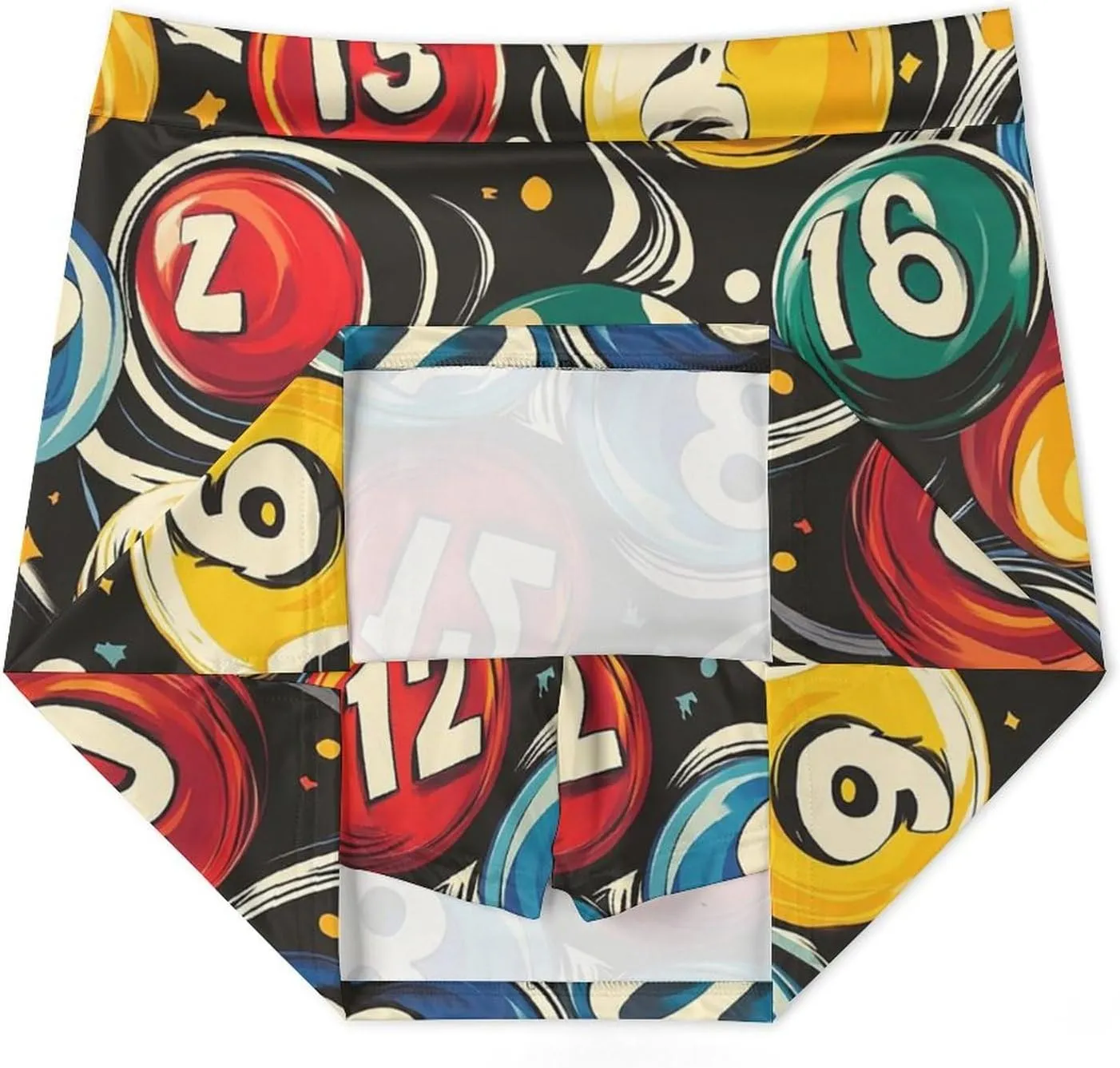 Retro Psychedelic Billiards Balls Women's Mini Tennis Skirt with Shorts Underneath Athletic Workout Cute Skorts