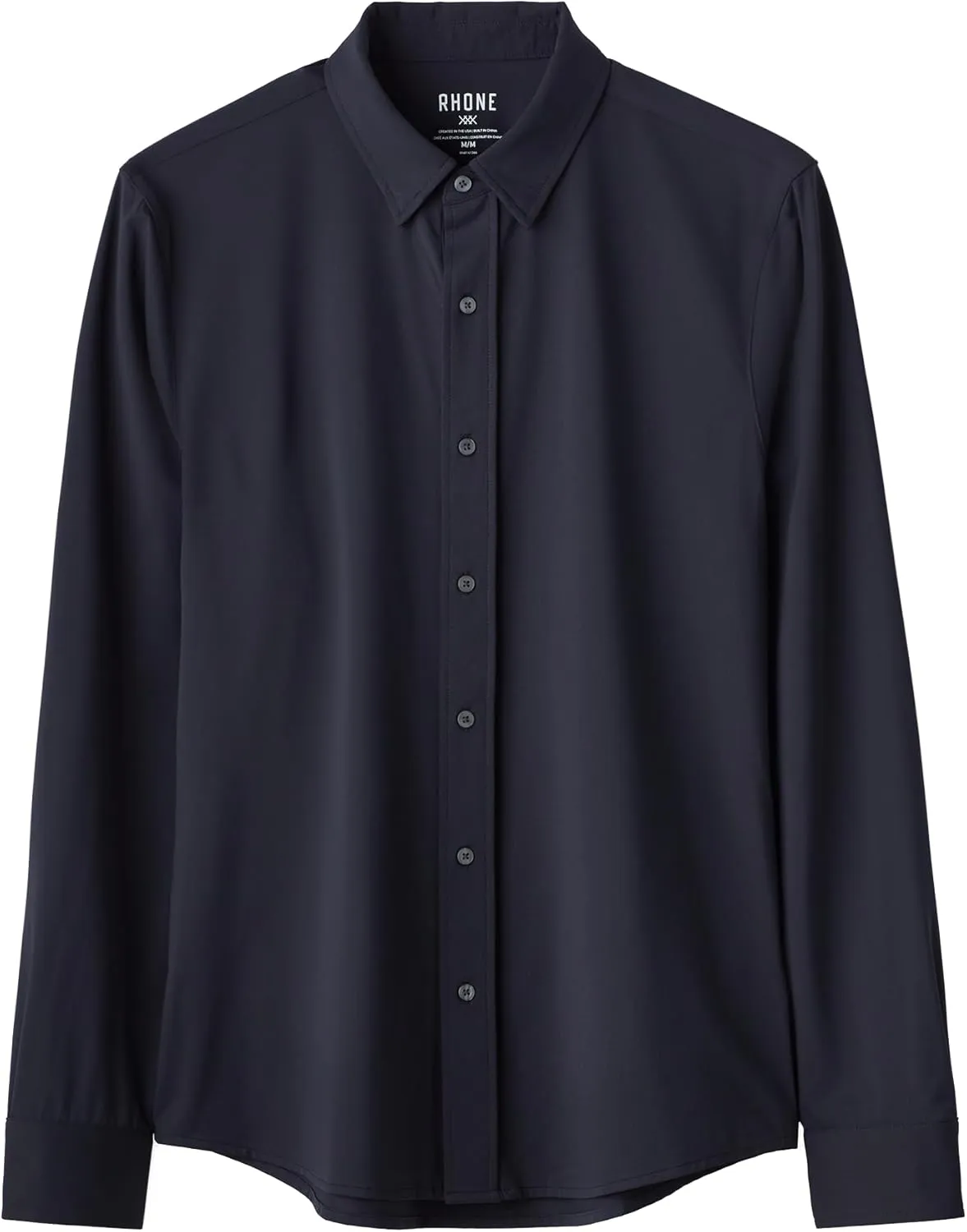 Rhone Men's Commuter Shirt, Performance Dress Shirts for Men, Machine Washable, Wrinkle Resistant, Slim Fit Button Down Shirt