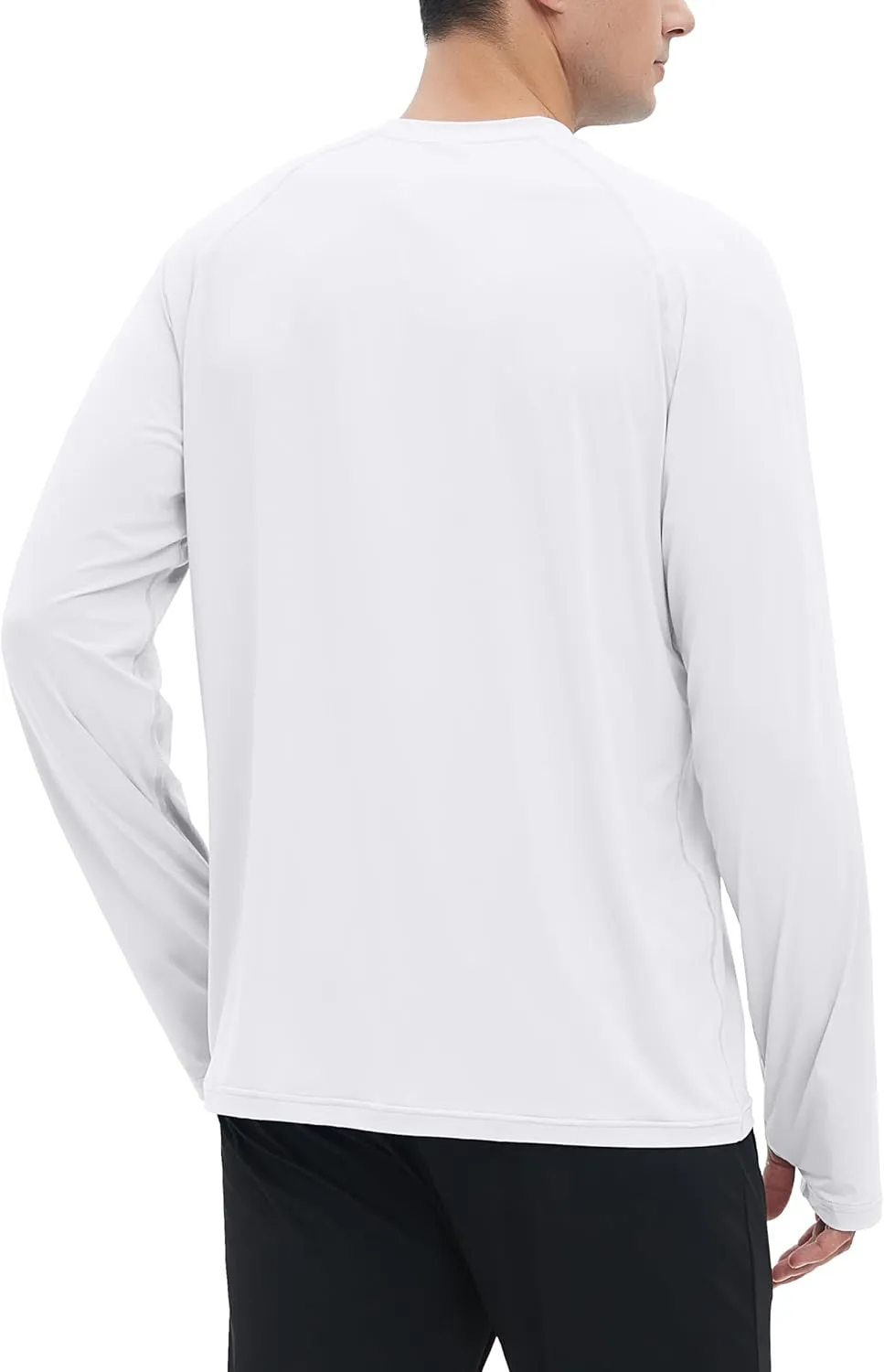 Riverruns UPF 50  Men's Long Sleeve Cooling Quick Dry Shirt Sun Breathable Shirt Thumbhole Shirts Rash Guard for Fishing Swim