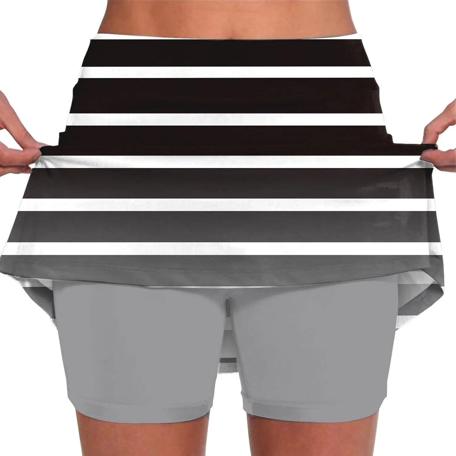Skorts for Woman High Wasited Sports Pants Athletic Skirt with Pocket Underneath Plus Size Tennis Golf Workout Outfit