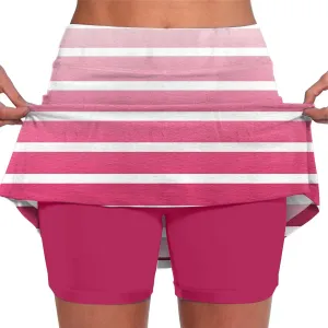 Skorts for Woman High Wasited Sports Pants Athletic Skirt with Pocket Underneath Plus Size Tennis Golf Workout Outfit