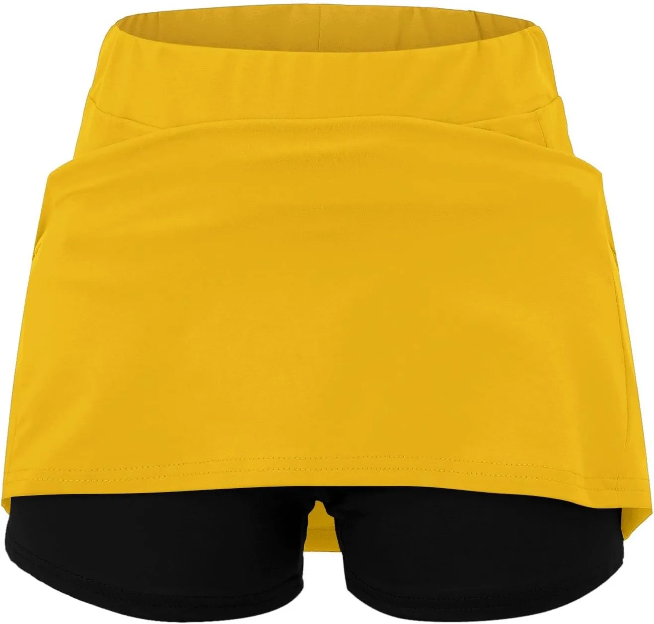 Skorts for Women Dressy Casual Plus Size High Waist Skirt Shorts Underneath Tummy Control Tennis Skorts with Pockets