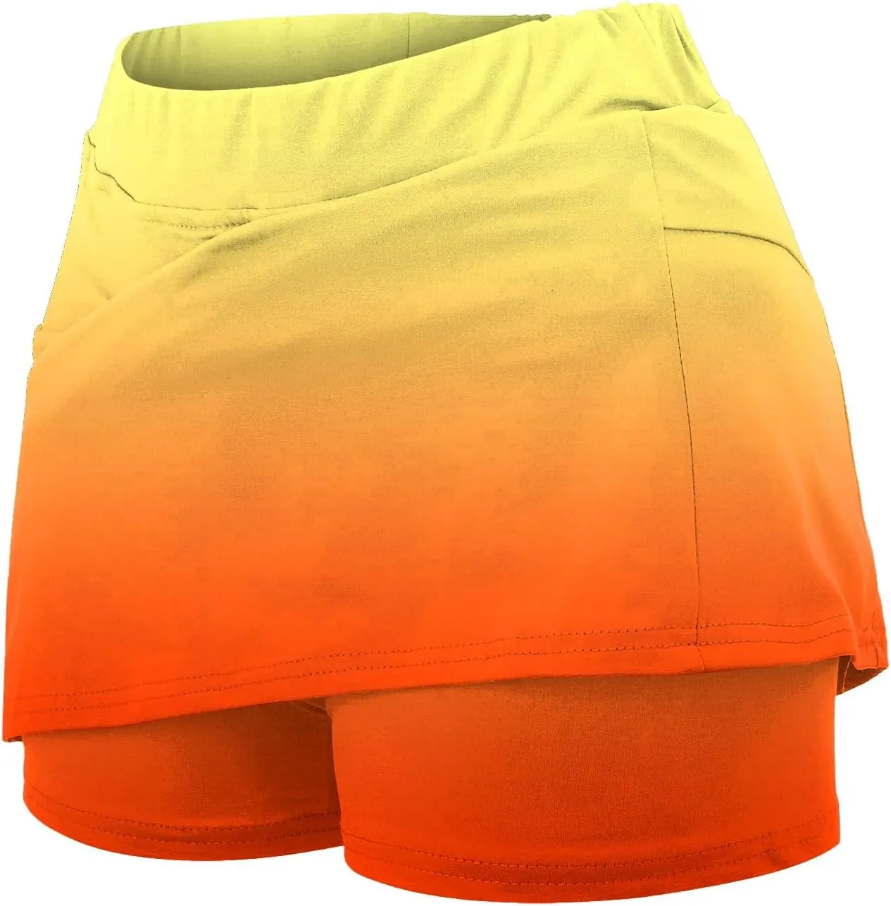Skorts for Women with Pockets 2025 Tummy Control Tennis Golf Skorts Plus Size Culottes High Waist Athletic Skirts