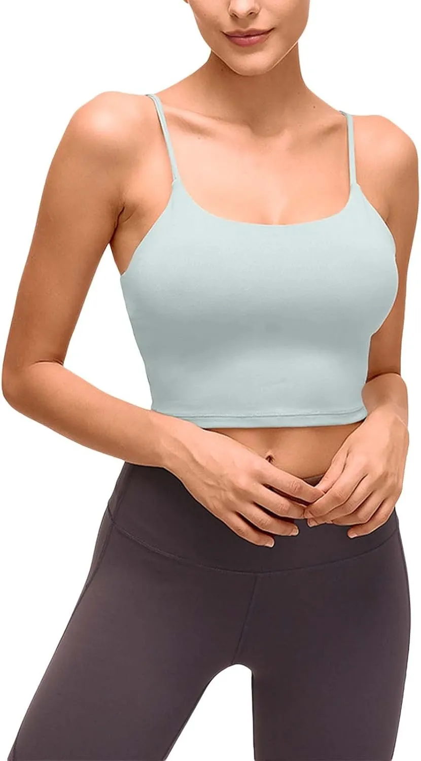 Sports Tank Tops For Women Seamless Built In Bra Camisoles White Tank Top Women Plus Size Bustier Top