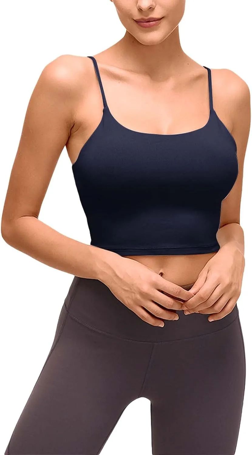 Sports Tank Tops For Women Seamless Built In Bra Camisoles White Tank Top Women Plus Size Bustier Top