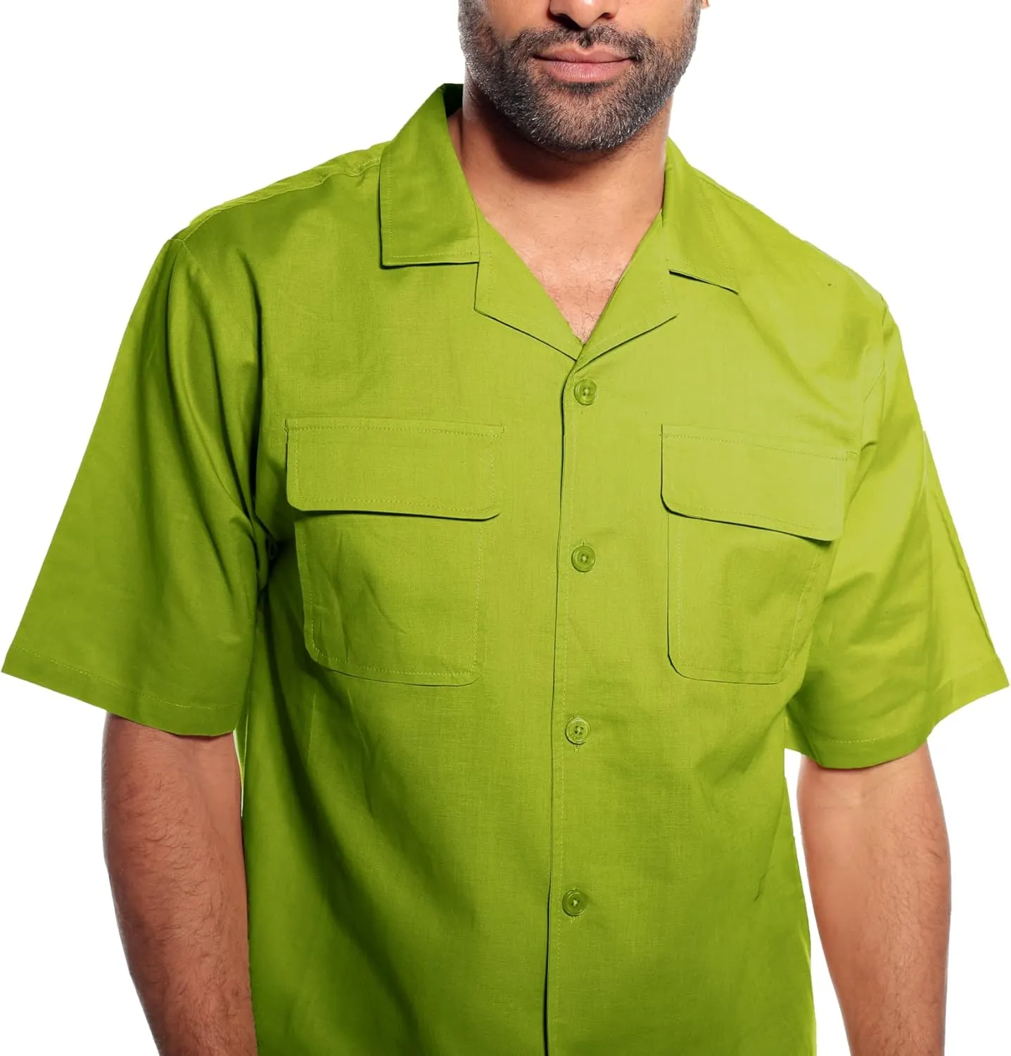 STACY ADAMS Men's Linen Shirt Pant Set