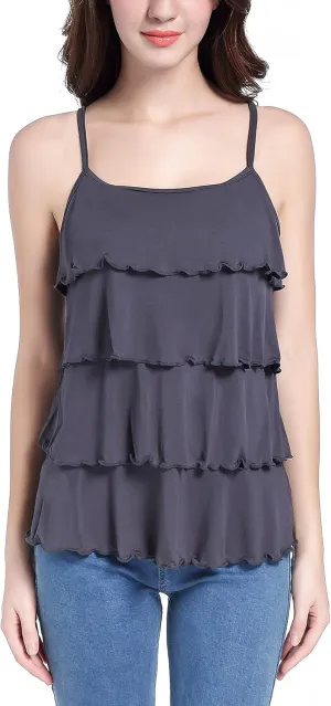 SUIEK Maternity Nursing Tank Tops Breastfeeding Tee Shirt Cami Pregnancy Clothes