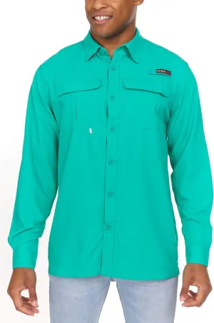 Swiss Alps Mens Long Sleeve Fishing Shirt