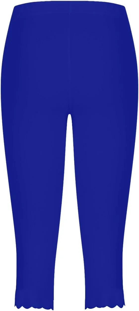 TARIENDY Capri Leggings for Women 2025 Trendy High Waist Workout Pants Tummy Control Loose Comfy Yoga Sweatpants Trouser