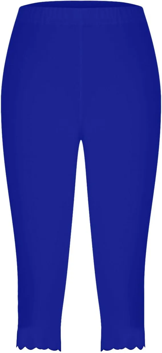 TARIENDY Capri Leggings for Women 2025 Trendy High Waist Workout Pants Tummy Control Loose Comfy Yoga Sweatpants Trouser