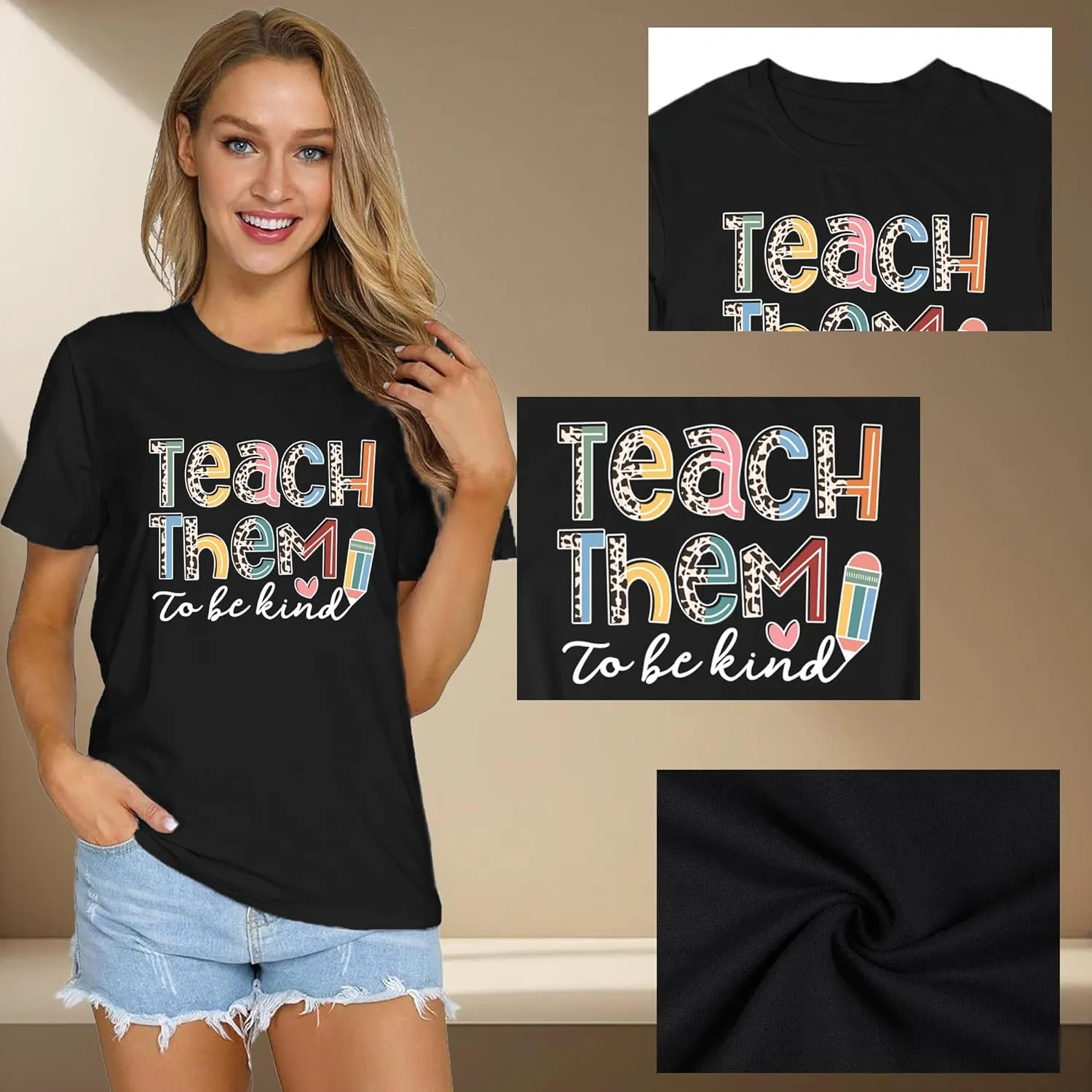 Teacher Shirts for Women Teach Teaching Tshirt Teacher Life Tee Tops