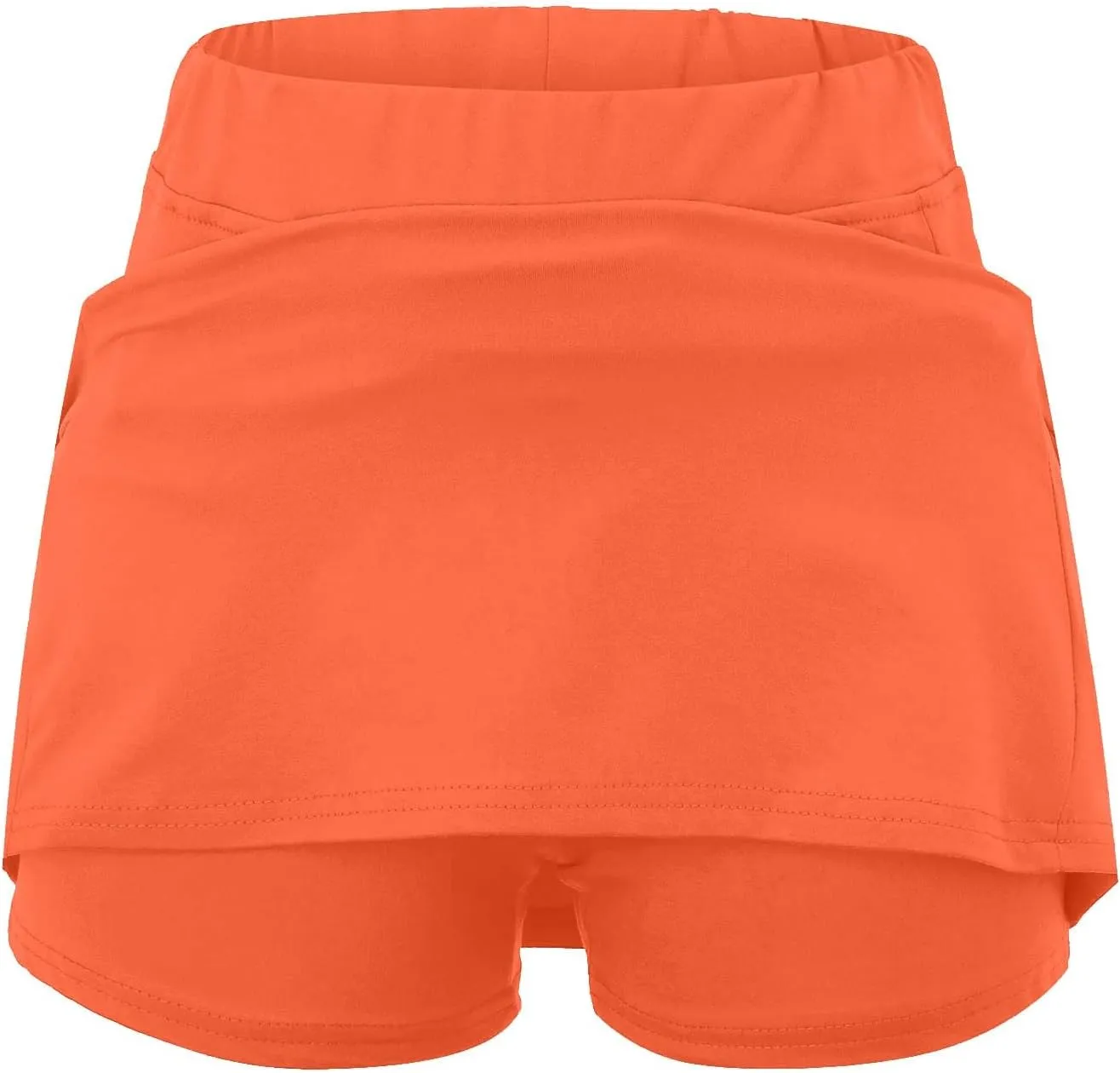 Tennis Skirts for Women Solid Mini Skirt Tummy Control Golf Skirts with Shorts Athletic Skorts Elastic Yoga Culottes