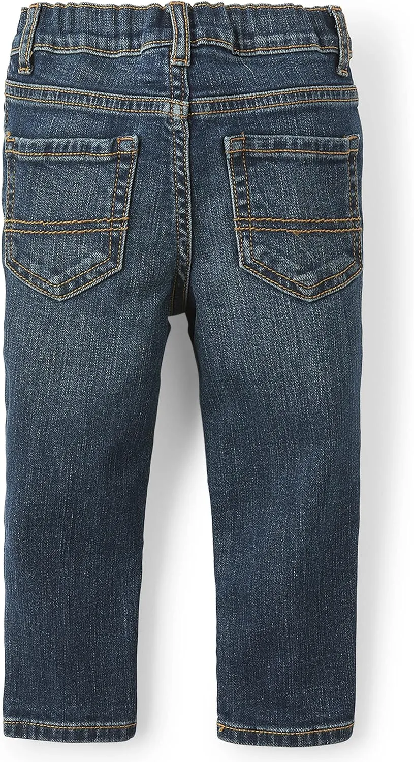 The Children's Place Baby Boys' and Toddler Multipack Basic Stretch Straight Leg Jeans