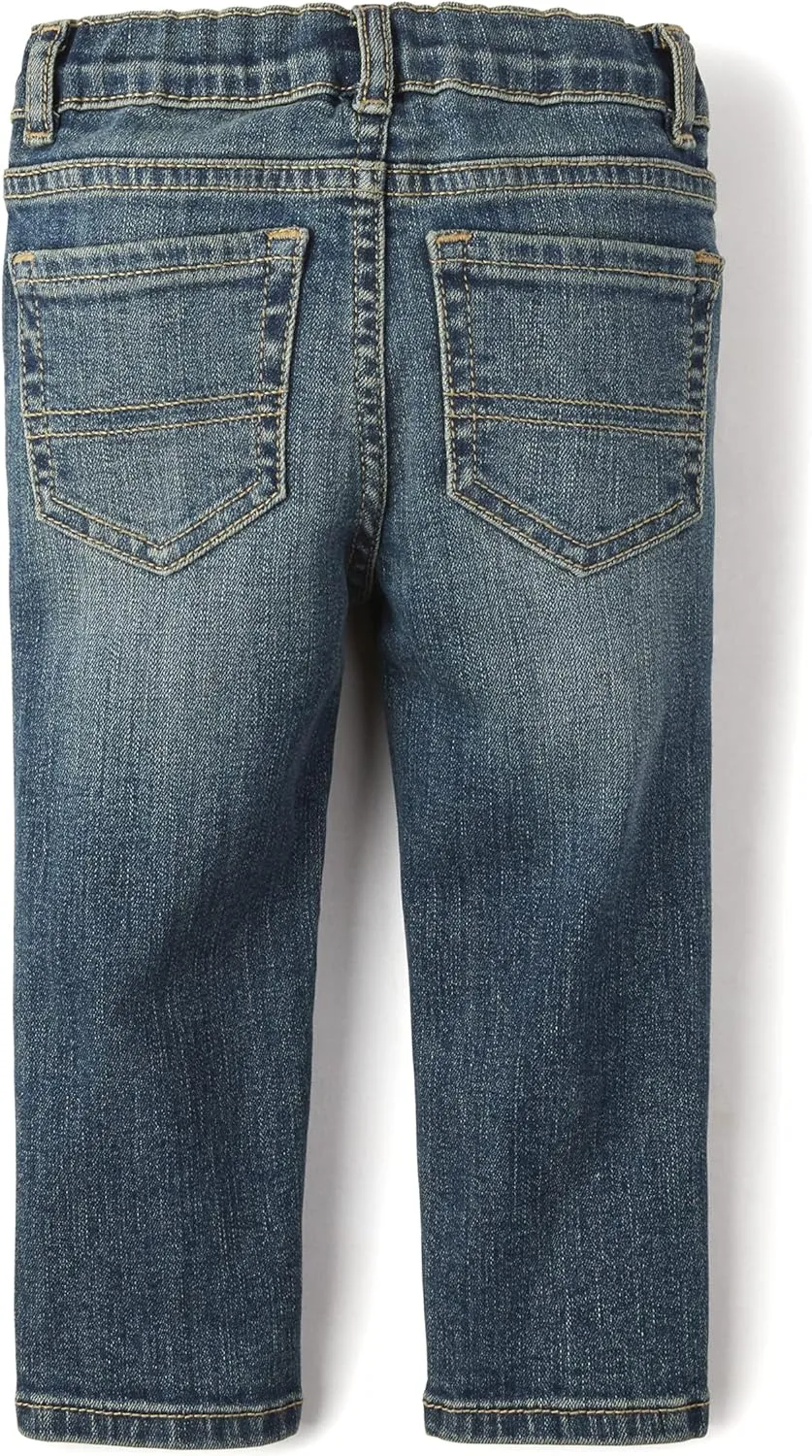 The Children's Place Baby Boys' and Toddler Multipack Basic Stretch Straight Leg Jeans