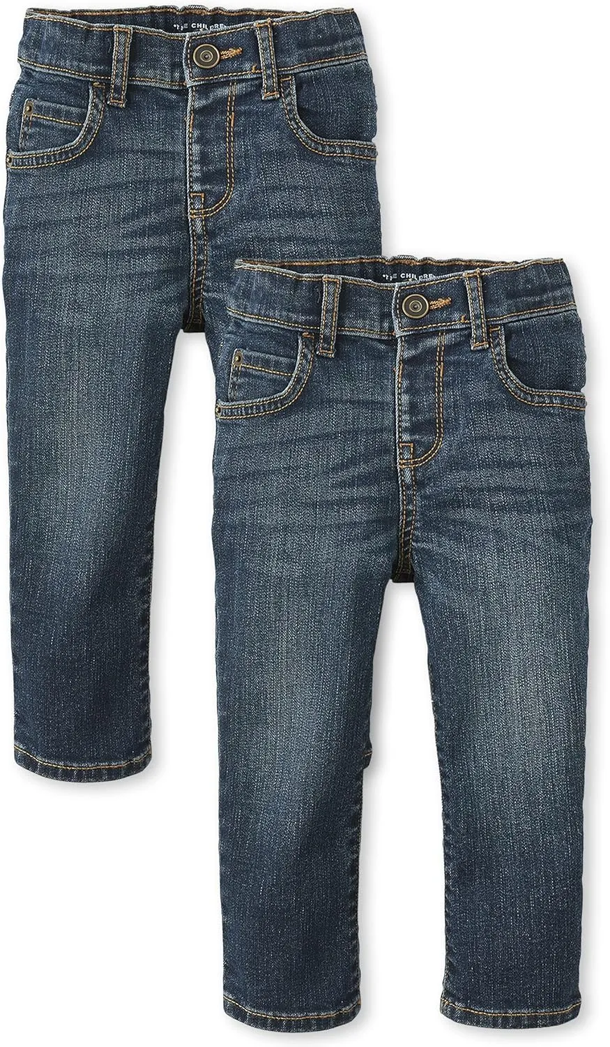 The Children's Place Baby Boys' and Toddler Multipack Basic Stretch Straight Leg Jeans