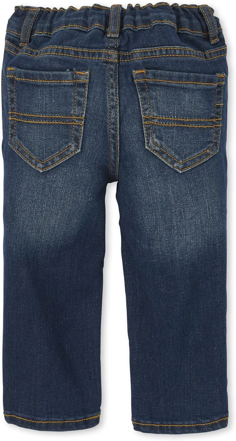 The Children's Place Baby Boys' and Toddler Multipack Basic Stretch Straight Leg Jeans