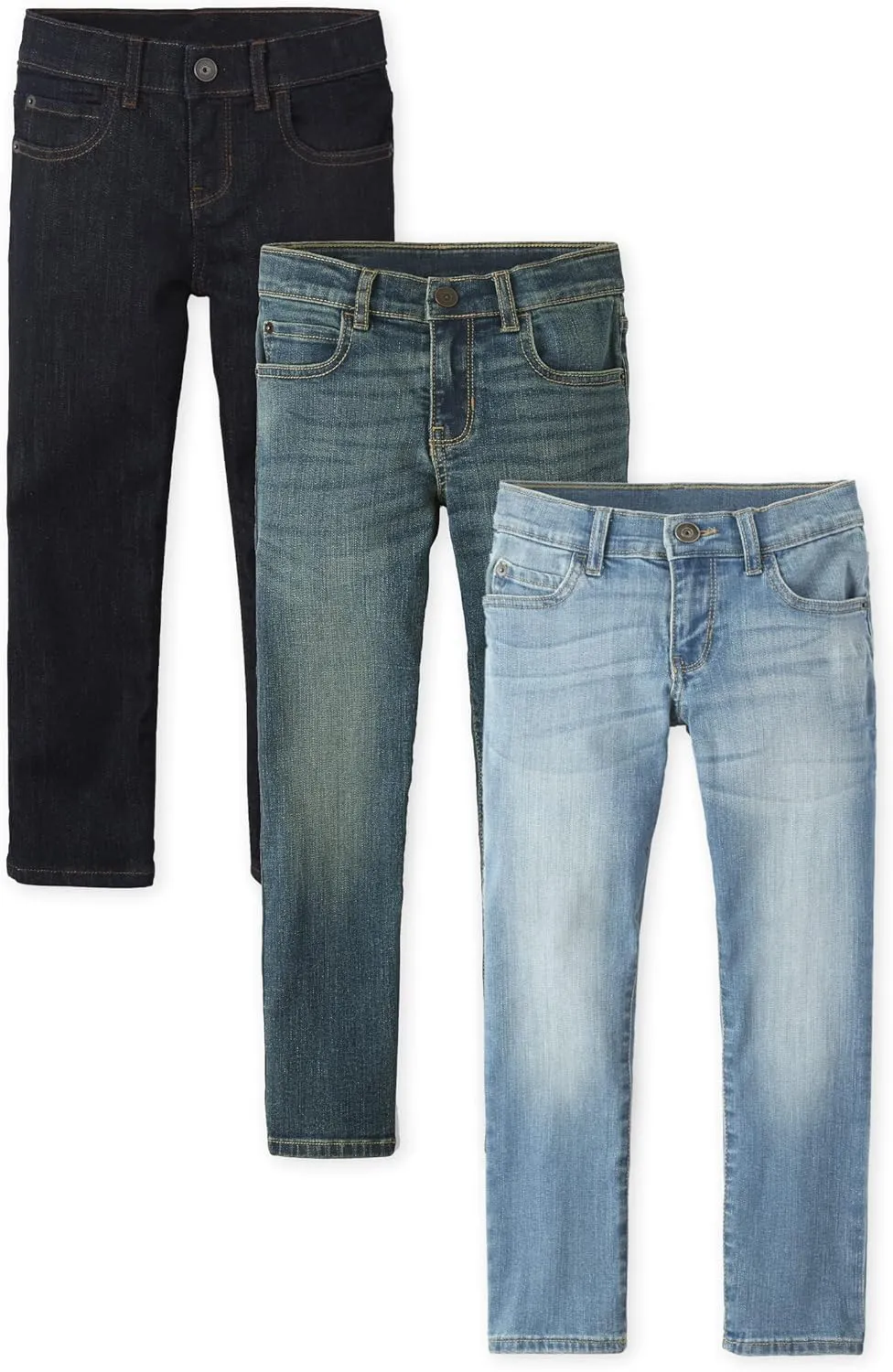 The Children's Place Boys Multipack Basic Stretch Straight Leg Jeans