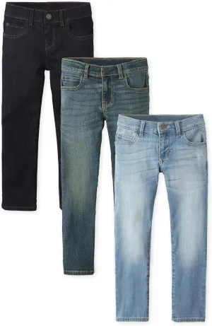 The Children's Place Boys Multipack Basic Stretch Straight Leg Jeans