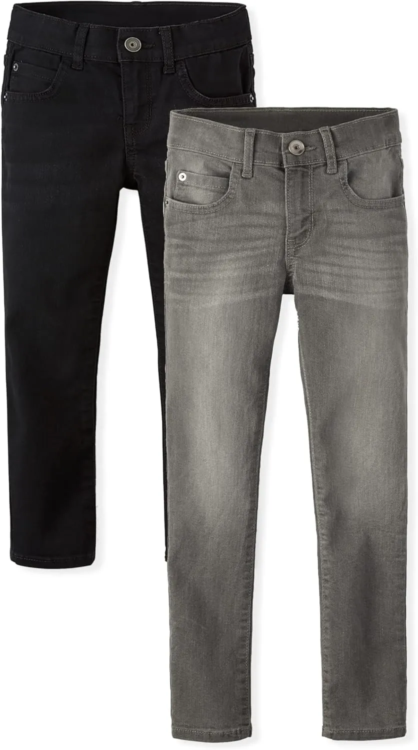 The Children's Place Boys' Multipack Basic Stretch Super Skinny Jeans