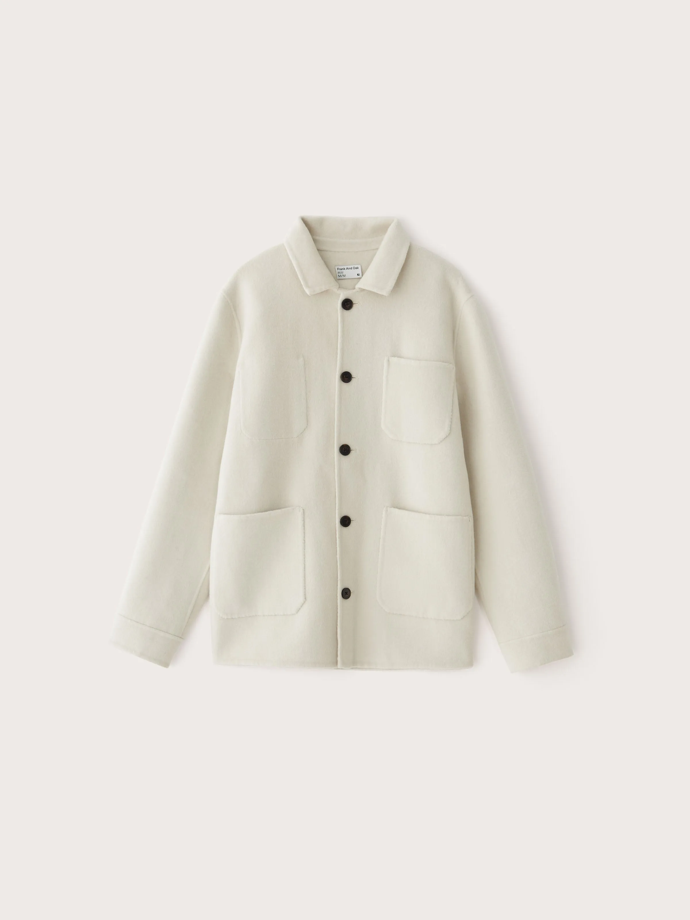 The Worker Wool Jacket in Light Grey