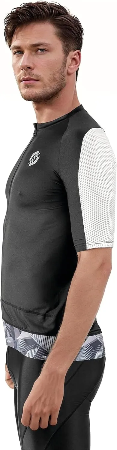 Tri Top Men - Short Sleeves Mens Triathlon Shirt - Aero FX Mens Triathlon Top - Triathlon Shirts for Men, Back Pocket