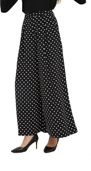 Tronjori Women High Waist Casual Wide Leg Long Palazzo Pants Trousers Regular Size