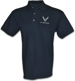 US Air Force USAF Polo Golf Shirt