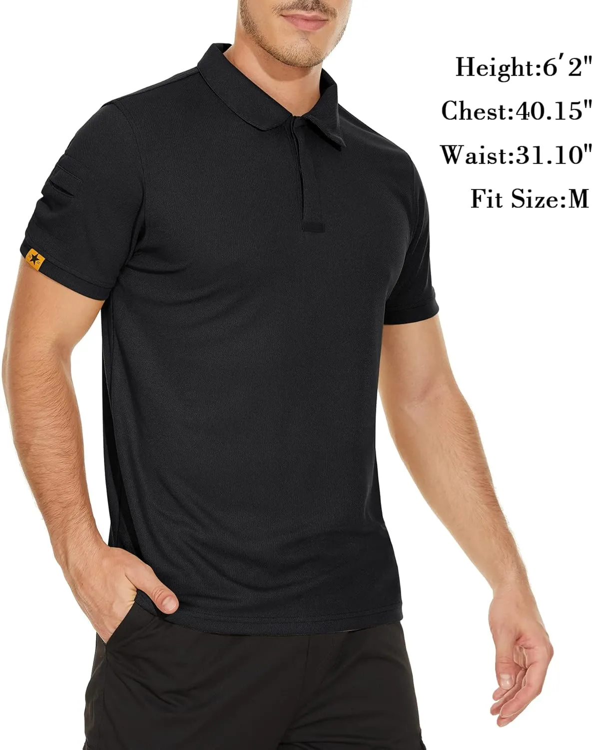 V VALANCH 3 Pack Polo Shirts for Men Short Sleeve Golf Tennis Work Summer Moisture Wicking Shirts