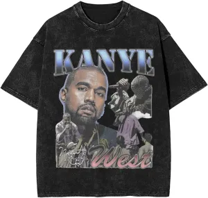 Vintage Shirt Man Womens Washed Oversized Tops Fashion Graphic Short Sleeve Cotton Crew Neck Summer T-Shirt Retro Unisex Tee