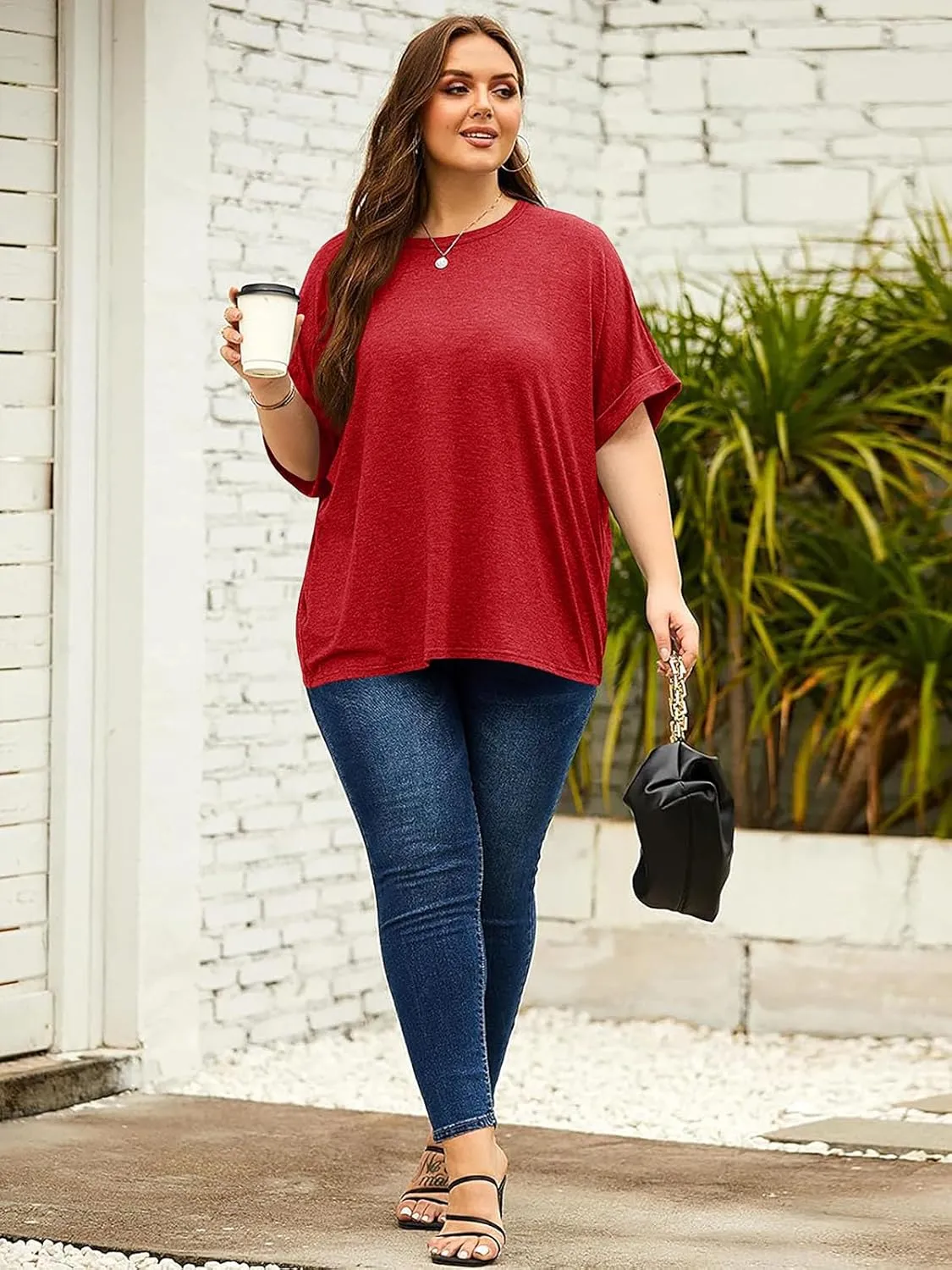 Women Oversized T-Shirt Summer Casual Short Sleeve Loose Tee Tops
