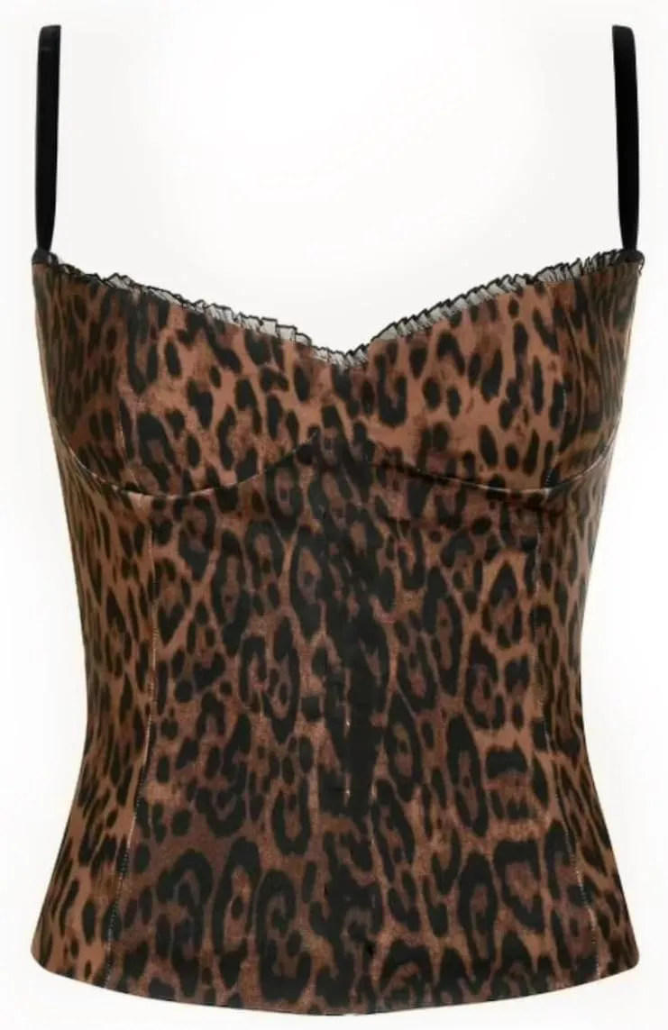 Women Y2k Cami Tank Top Sexy Leopard Print Lace Trim Sleeveless Cami Top Summer Going Out Camisole Coquette Clubwear