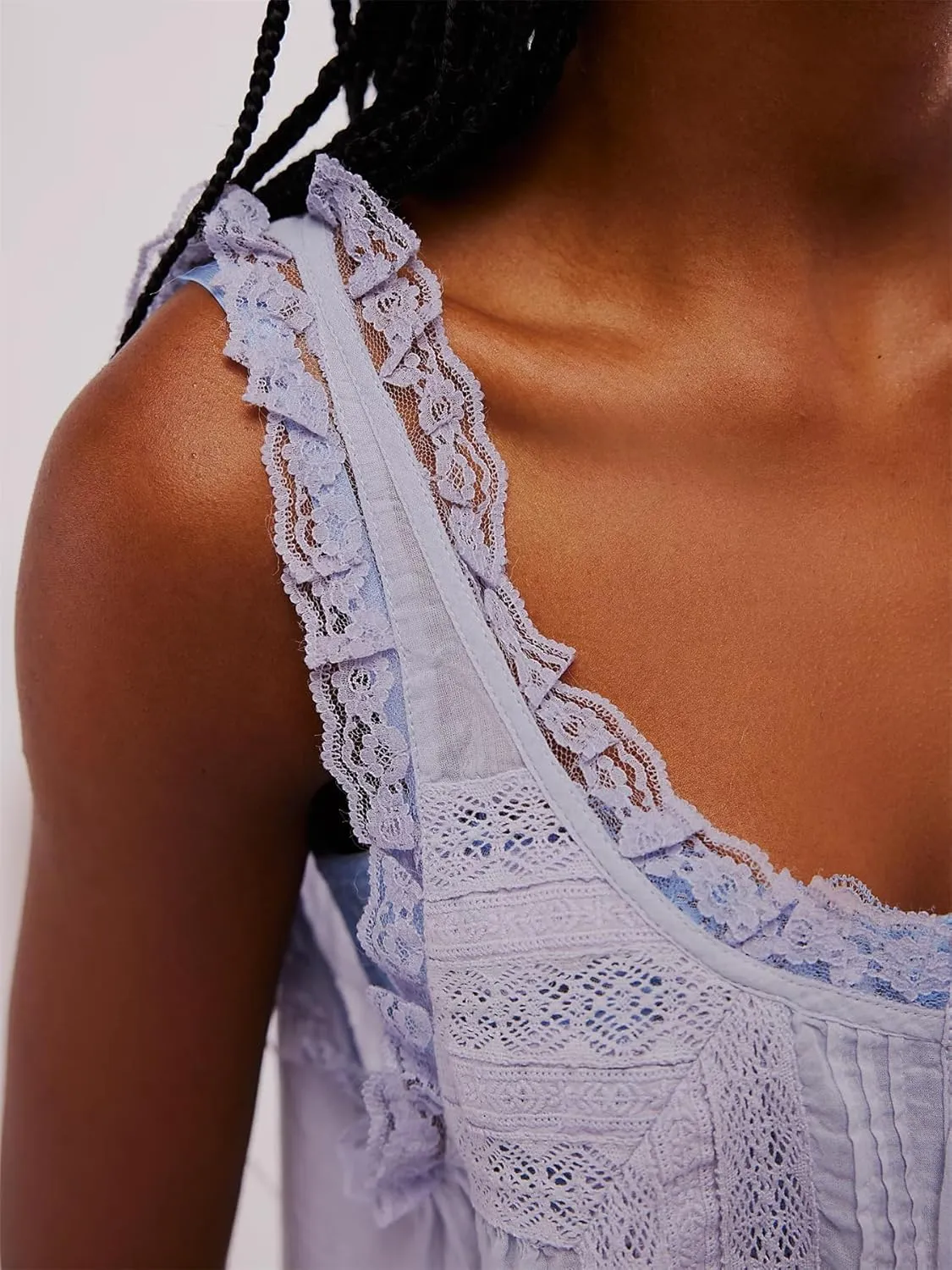 Women Y2K Cute Lace Trim Tank Top Sleeveless Semi Sheer Button Down Crop Shirt Vest Summer Trendy Going Out Tops
