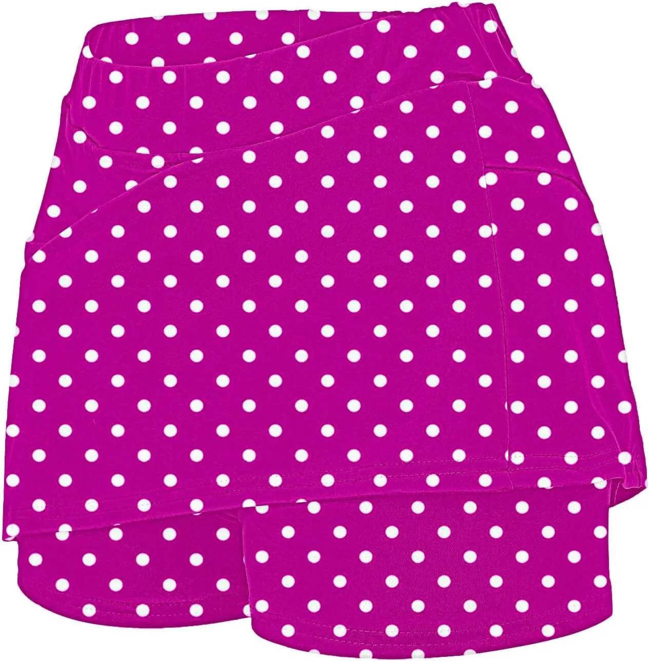Womens Athletic Skorts with Pockets,High Waisted Tennis Skorts Polka Dot Print Golf Yoga Culottes Shorts Skirt