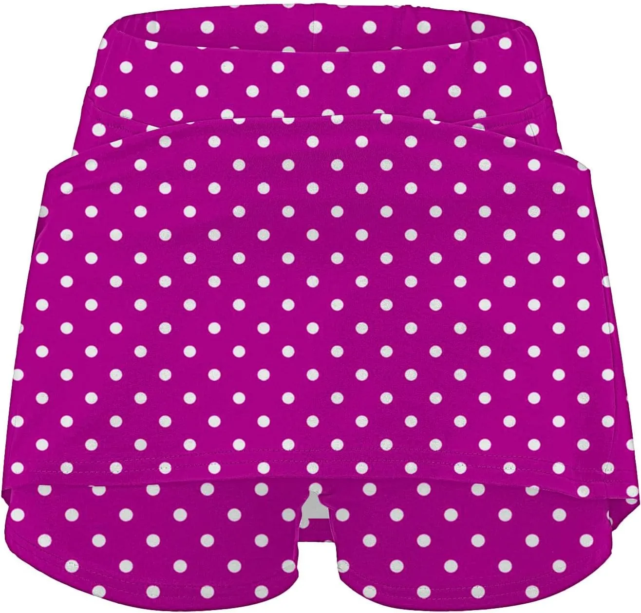 Womens Athletic Skorts with Pockets,High Waisted Tennis Skorts Polka Dot Print Golf Yoga Culottes Shorts Skirt