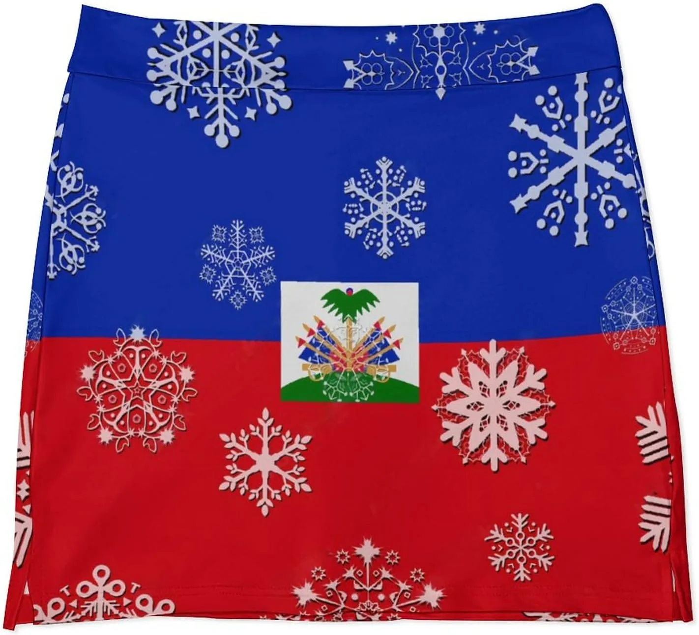 Women's Gay-Pride-Flag Tennis Skirt A-line Light-Proof Trouser Skirt with Shorts Pockets