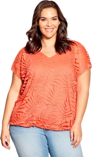 Women's Plus Size Elora Burnout Top