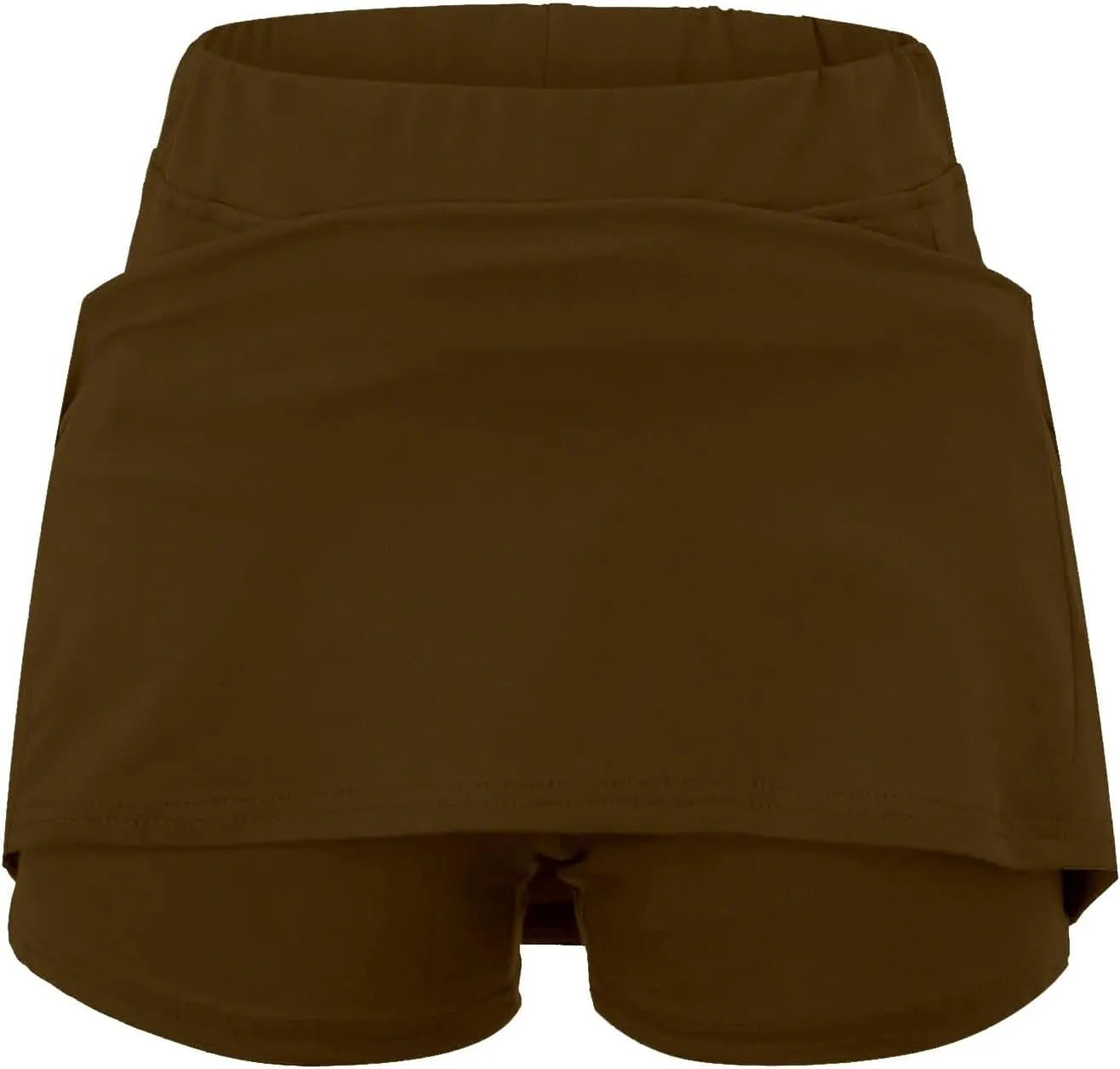 Womens Pocket Tennis Culottes Golf Athletic Tummy Control Skirt with Shorts Underneath Running Pickleball Yoga Skorts