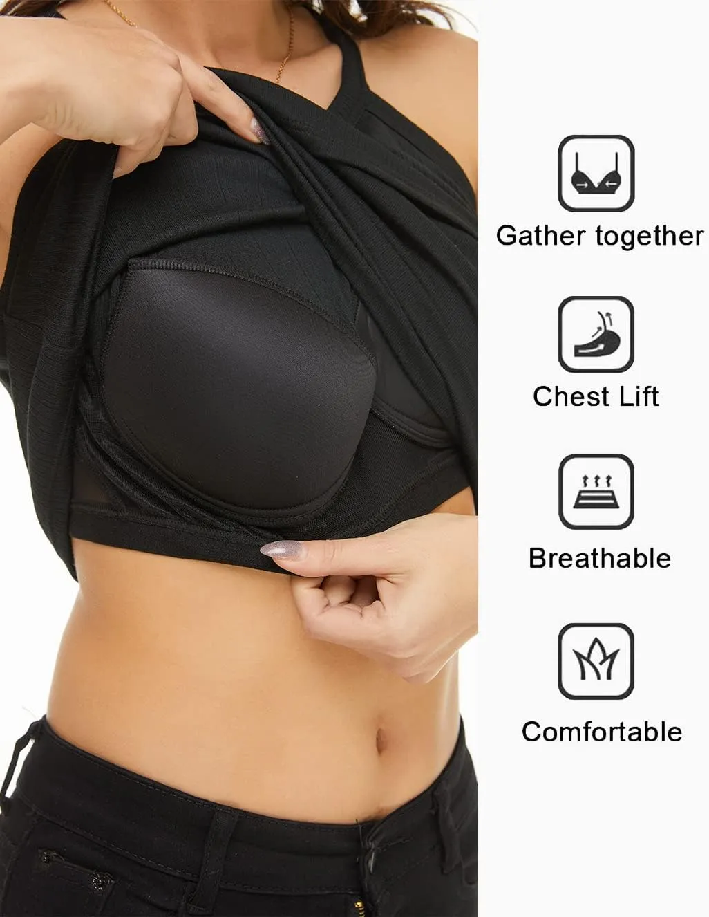 Womens Racerback Ribbed Tank Top Camisole with Built in Bra Running Yoga Sport Bra Athletic Slim Sleeveless Summer Top