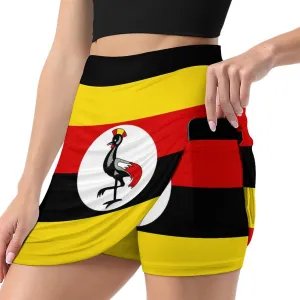Womens Short Skirt Flag of Maryland Golf-Skirts Classic Mini Skirt High Waist Workout Skort