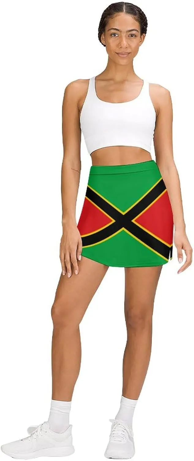 Womens Short Skirt Flag of Maryland Golf-Skirts Classic Mini Skirt High Waist Workout Skort