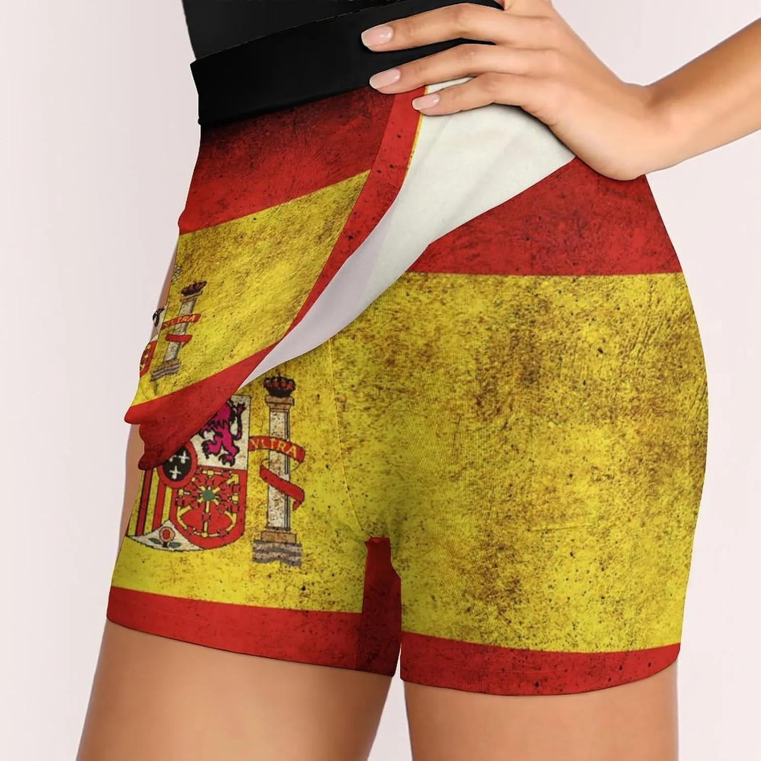Womens Short Skirt Flag of Maryland Golf-Skirts Classic Mini Skirt High Waist Workout Skort