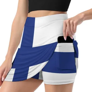 Womens Short Skirt Flag of Maryland Golf-Skirts Classic Mini Skirt High Waist Workout Skort