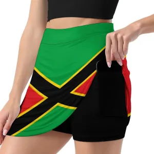 Womens Short Skirt Flag of Maryland Golf-Skirts Classic Mini Skirt High Waist Workout Skort