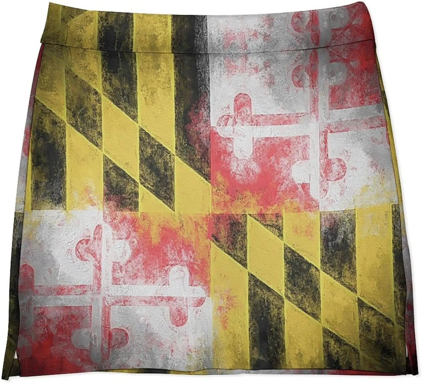 Womens Short Skirt Flag of Maryland Golf-Skirts Classic Mini Skirt High Waist Workout Skort