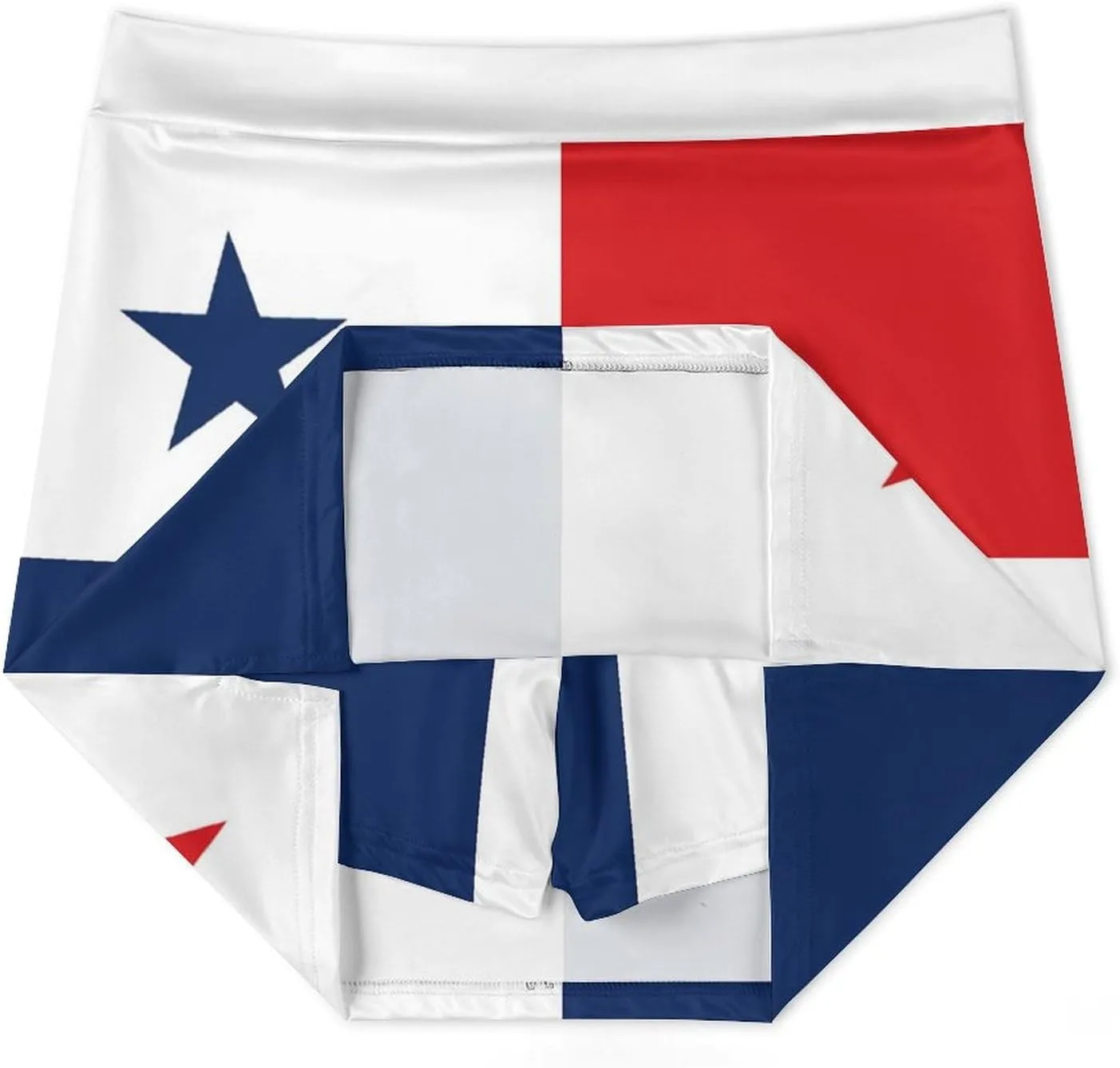 Womens Short Skirt Flag of Panama Golf-Skirts Classic Mini Skirt High Waist Workout Skort